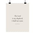 The Lord Is My Shepherd Poster | Psalm 23:1 Minimalist Wall Art Print