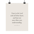 Trust in the Lord Poster | Proverbs 3:5 Minimalist Scripture Wall Art