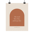The Lord Bless Thee and Keep Thee Poster | Numbers 6:24 Nursery Wall Art