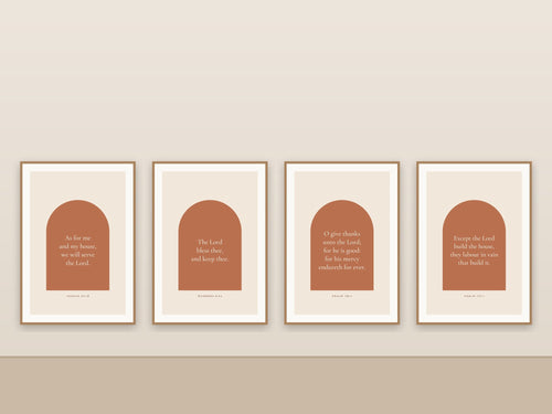 As for Me and My House We Will Serve the Lord | Joshua 24:15 Printable Wall Art