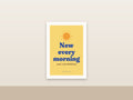 New Every Morning | Lamentations 3:23 Trendy Christian Wall Art Printable