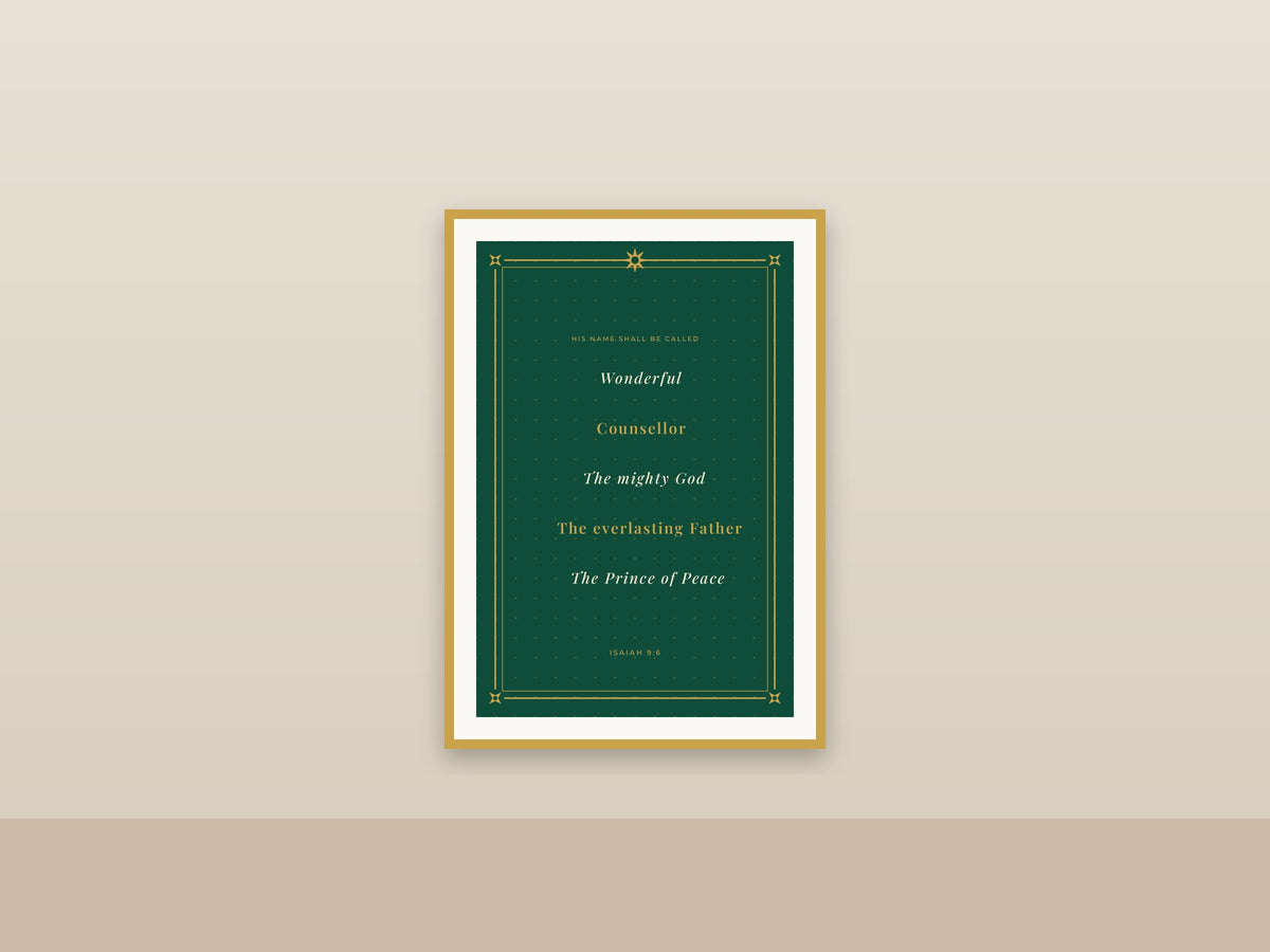 Wonderful Counsellor Prince of Peace | Isaiah 9:6 Nutcracker Christmas Printable