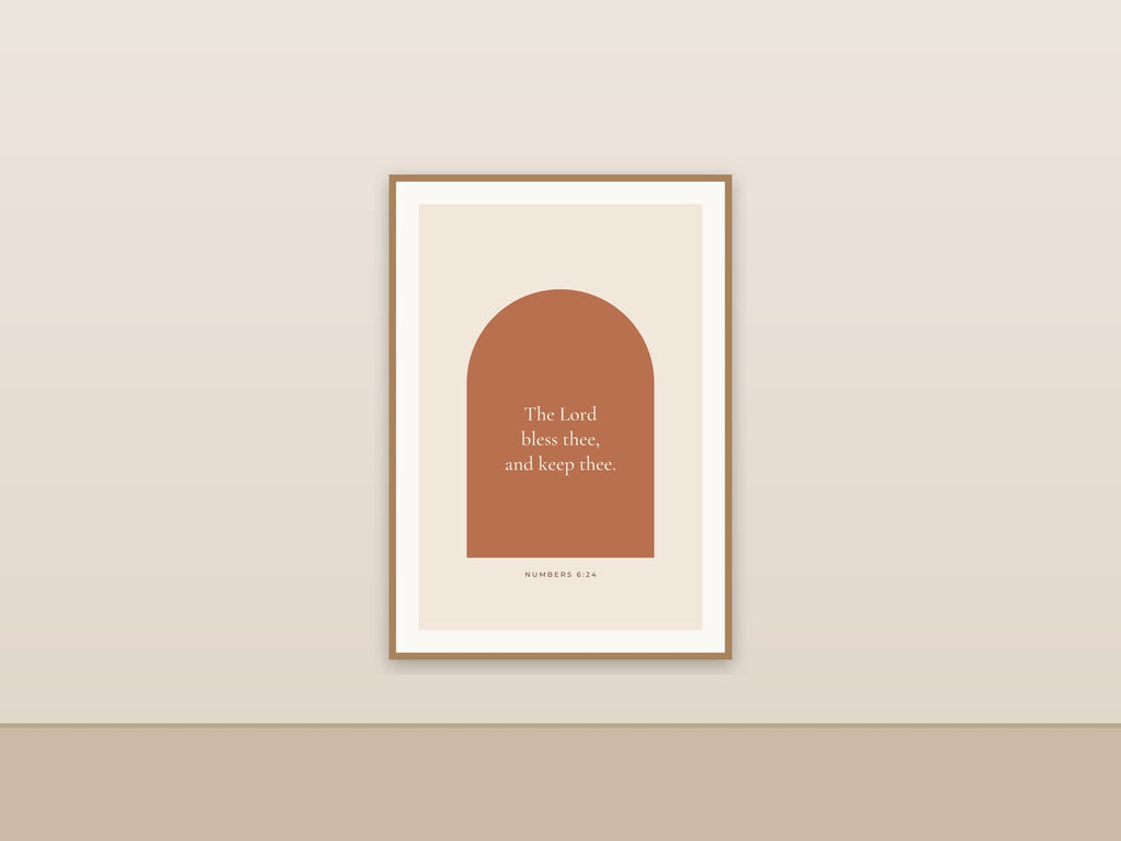 The Lord Bless Thee and Keep Thee | Numbers 6:24 Printable Wall Art