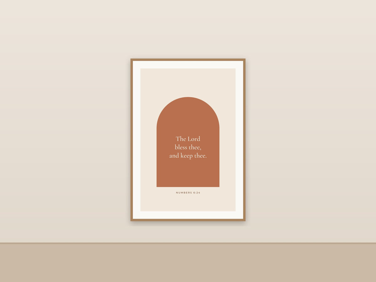 The Lord Bless Thee and Keep Thee | Numbers 6:24 Printable Wall Art